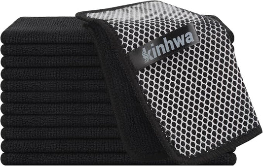 KinHwa Kitchen Washcloths for Dishes Absorbent Microfiber Dish Cloths Quick Dry by KinHwa