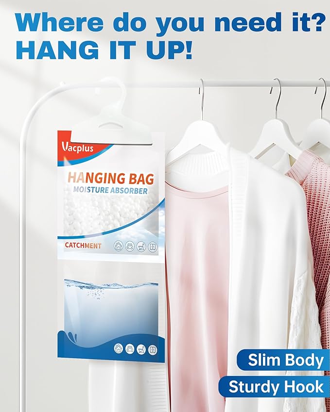 Vacplus Moisture Absorbers Packets, Fragrance Free 20 Pack, Humidity Packs - Image 4