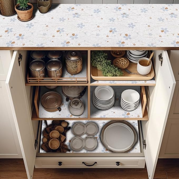Cabinet Liners 5Rolls 18 x 96 Inch Wide Non Adhesive Kitchen Drawer Liner - Image 8