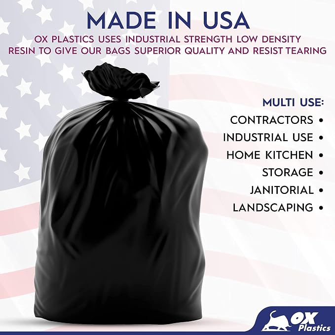 60 Gallon Trash Can Liners Bags - Image 3