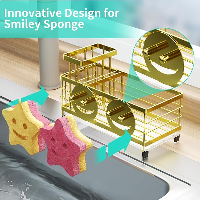 HapiRm Sink Caddy Sponge Holder - Image 2