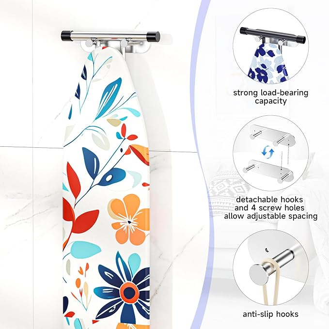 Ironing Board Holder Wall Mount, Ironing Board Hanger - Image 5