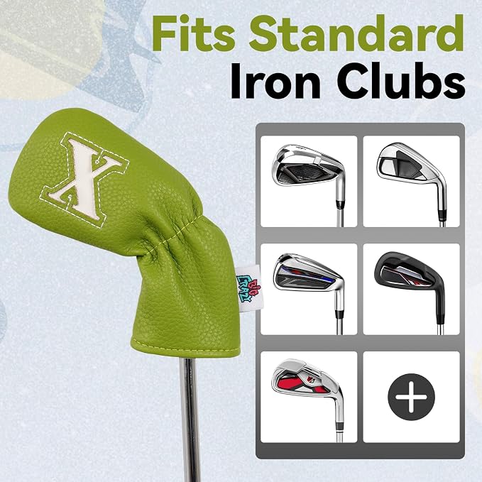 Big Crazy Golf Iron Covers, Long Neck and Elastic Closure - Image 4