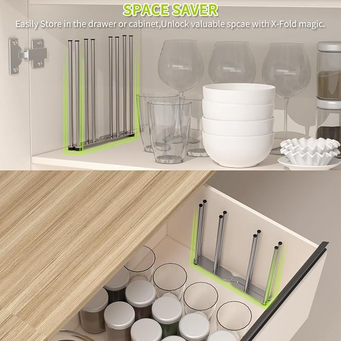 Reusable Bag & Bottle Drying Rack, Baby Bottle Drying Rack, Collapsible Cup - Image 8