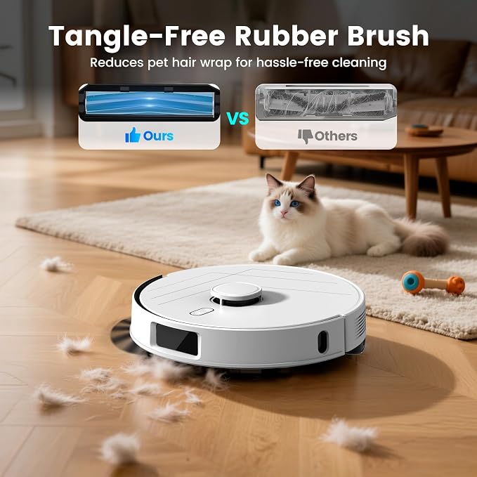 AIRROBO T30+ Robot Vacuum and Mop, Self-Emptying, 6000PA Suction, Proactive - Image 3