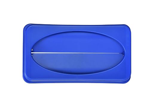 Alpine 23 Gallon Slim Trash/Recycling BIN Swing LID Blue - Image 5