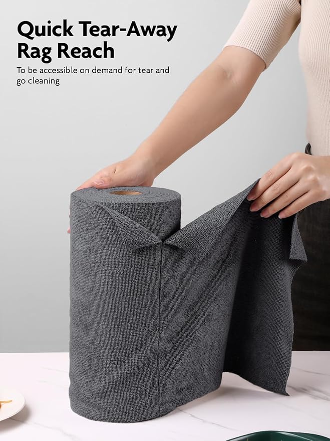 Fantasticlean Microfiber Cleaning Cloth Roll -40 Pack, Tear Away Microfiber - Image 2