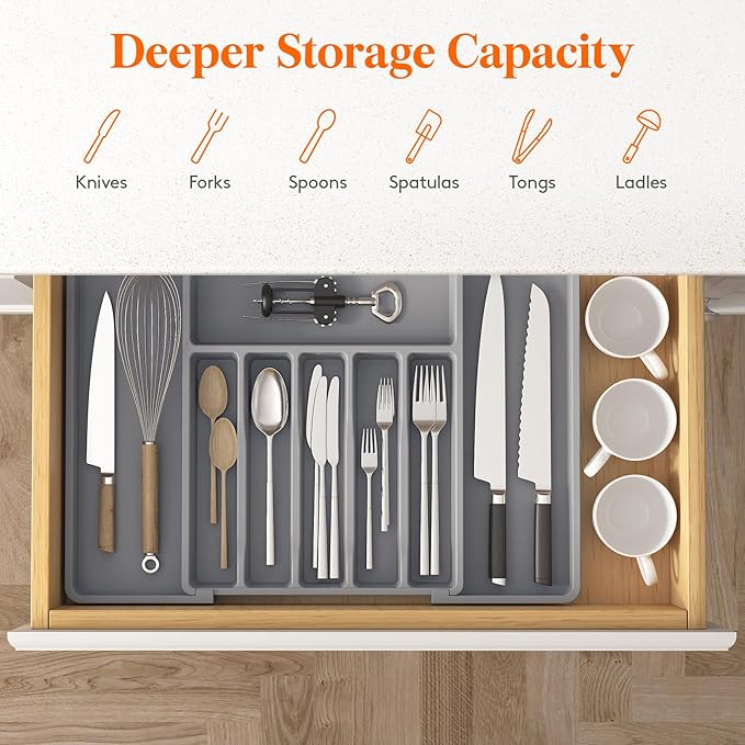 Lifewit Deep Silverware Drawer Organizer - Image 4