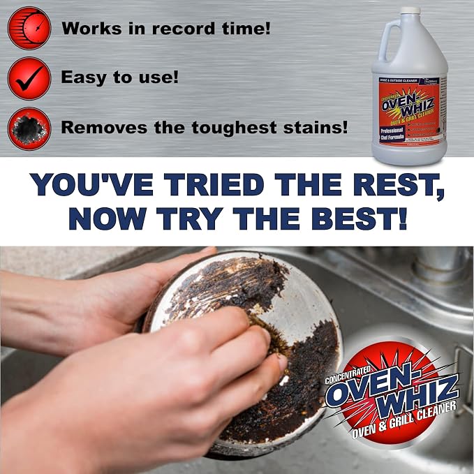 1 Gallon Oven-Whiz Oven & Grill Cleaner by FryOilSaver Co., Removes Tough Stains - Image 5