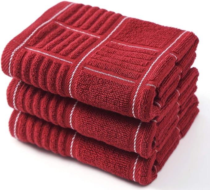 Anyi 100% Cotton Kitchen Towels, Absorbent Dish Towels by Unknown