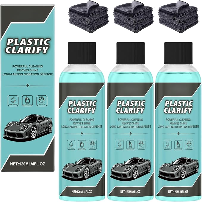 Plastic Clarify for Cars, Plastic Restorer for Cars Exterior, Detailing Spray by oliwex