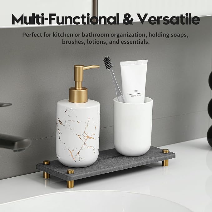 Kitchen Sink Caddy Water Absorbing Stone Drying Tray, Diatomite Bathroom Sink - Image 7