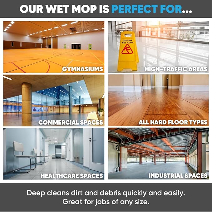 36" Microfiber Wet Mop Pad - Image 6