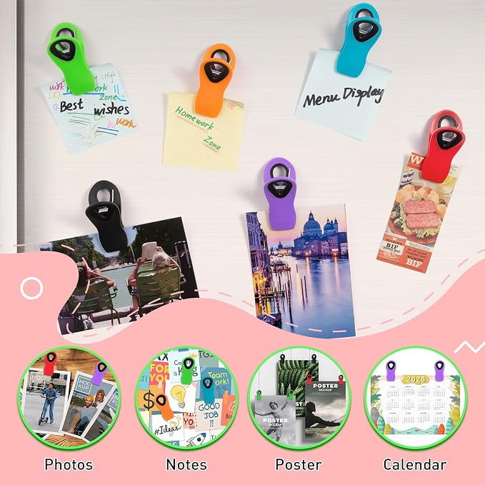 12 Pack Magnetic Chip Clips, Bread Clips Food Bag Clips - Image 5