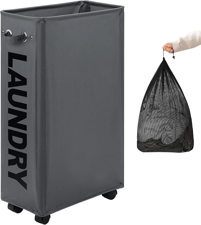 DOKEHOM 29-Inches Enlarged Slim Laundry Basket by DOKEHOM