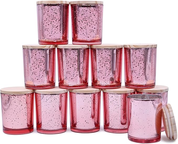 Thick Candle Jars for Making Candles 12 Pcs, 7 OZ Empty Jars by Showin