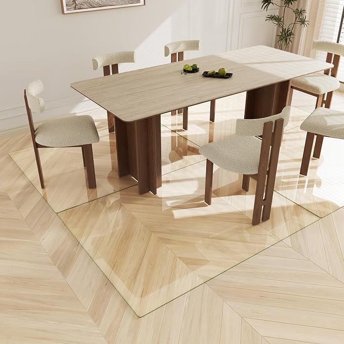 Koonmi Tempered Glass Chair Mat 45"x53" - Image 6