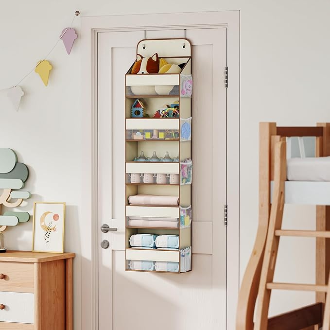 LAMU 5 Tier Over the Door Organizer Hanging, 5 Large Pockets and 10 Side - Image 7