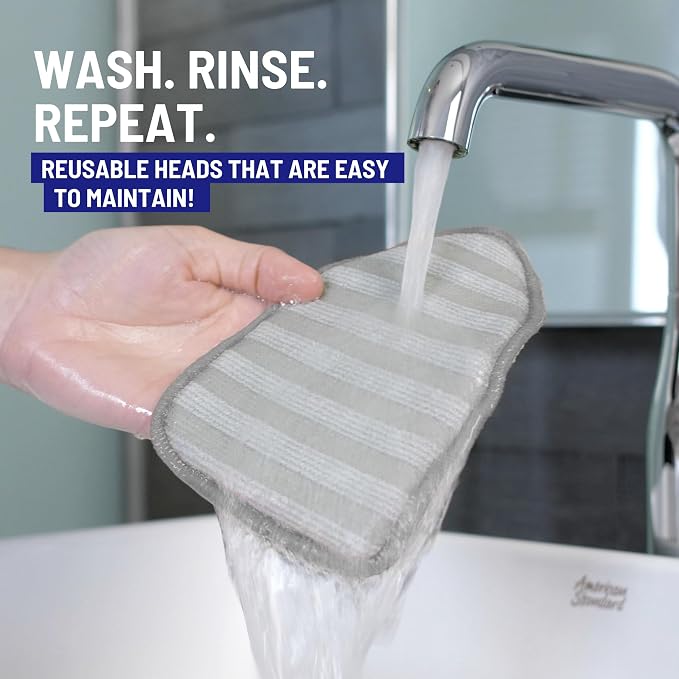 Replacement Microfiber Pad for Moku Home Extendable Tub Tile Shower Scrubber - Image 6