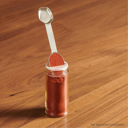 AllSpice Stainless Steel Double Sided Measuring Spoon- Teaspoon and Tablespoon - Image 2