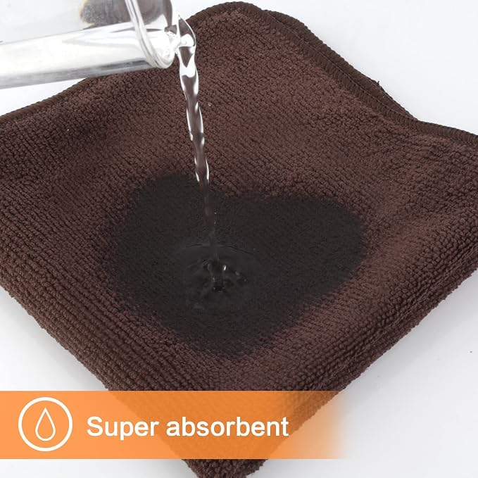 KinHwa Microfiber Dish Cloths for Washing Dishes Ultra Absorbent Dish Rags Fast - Image 6