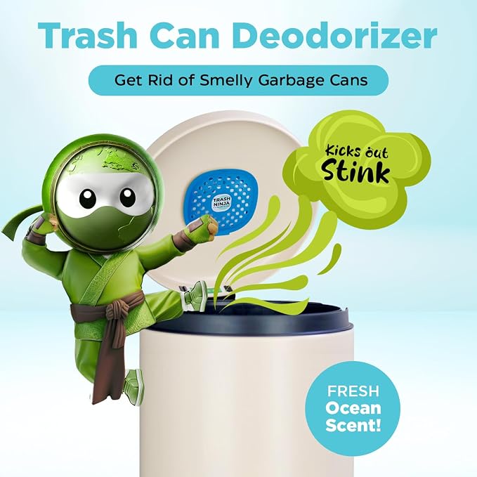 Trash Ninja Trash Can Deodorizer – Stick-On Air Freshener - Image 2