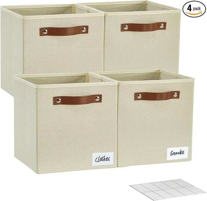 Collapsible Fabric Storage Cube Bins by Bagnizer