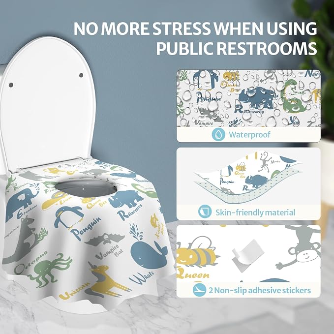 Blissful Diary 20 Pcs Toilet Seat Covers Disposable - Image 2