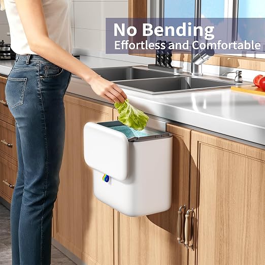 Kitchen Compost Bin with Lid - Image 2