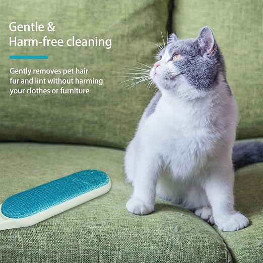 2 Pack Furniture Lint Remover Brushes, Double Sided Self Cleaning Loose Hair - Image 5