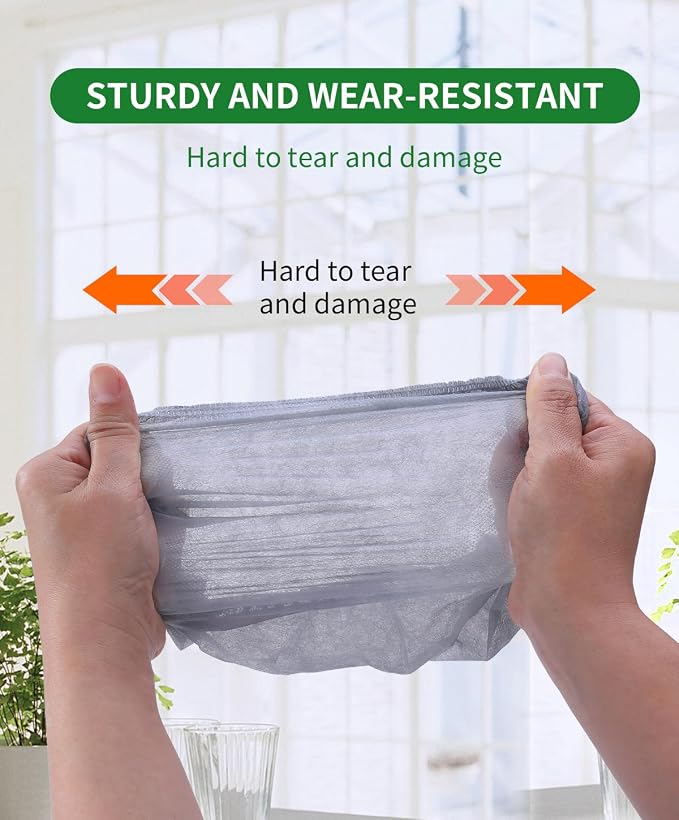 100Pcs Non-Woven Shoe Covers Disposable Non Slip - Image 3