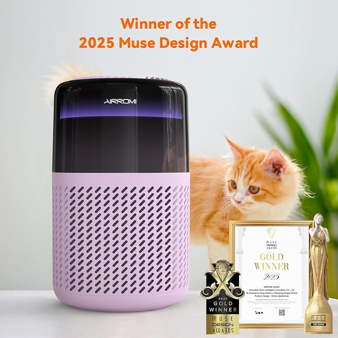 AIRROMI Air Purifier for Bedroom Home, HEPA Filter, Covers Upto 549 Ft² - Image 3