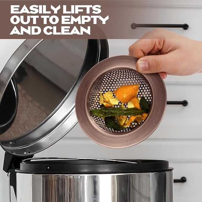 Retisee 2 Pcs Sink Strainer Stainless Steel Kitchen Sink Drain Strainer Basket - Image 5