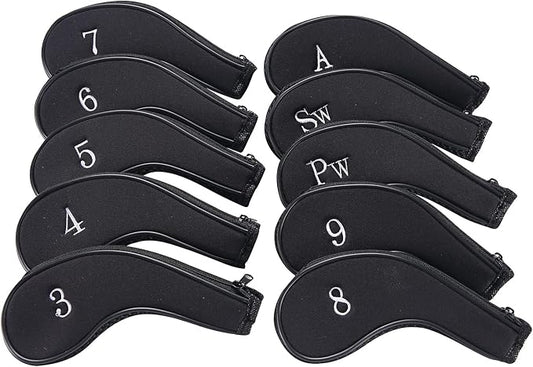 Sword &Shield sports Neoprene Zipper Golf Club Iron Head Covers Iron Covers by Unknown