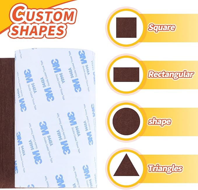 Felt Furniture Pads, Heavy Duty Felts Strip Roll - Image 3