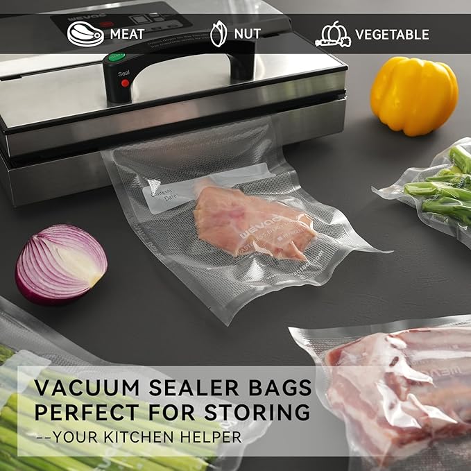 Wevac 11" x 16" Precut Vacuum Sealer Bags, Includes 5 Liquid Block Bags & 5 - Image 2