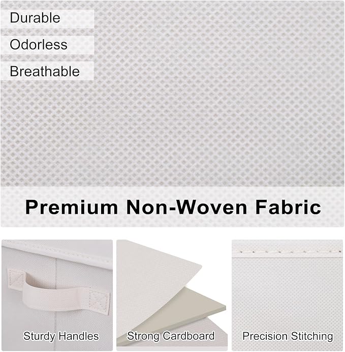 WUIKE Storage Baskets for Shelves, Fabric Storage Bins - Image 4