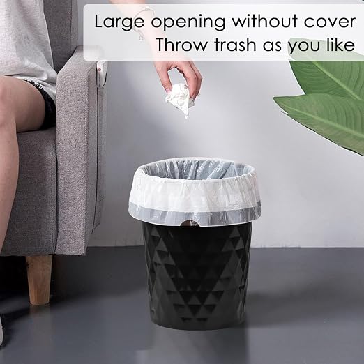 YGJT Small Trash Can, 3 Pack 1.8 Gallons Bathroom Trash Can, Slim Waste Basket - Image 3