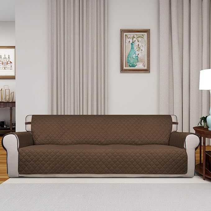 PureFit Reversible Quilted Sofa Cover, Water Resistant Slipcover Furniture - Image 2