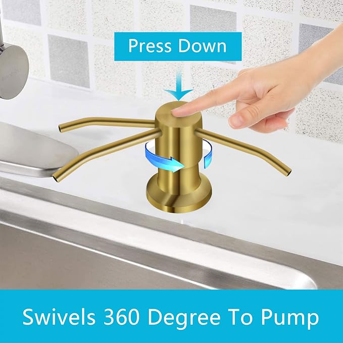 Soap Dispenser for Kitchen Sink, Kichen Sink Soap Dispenser, Under Sink Soap - Image 2
