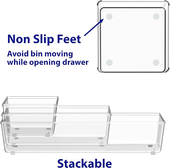 Simple Houseware Clear Drawer Organizer - Image 6
