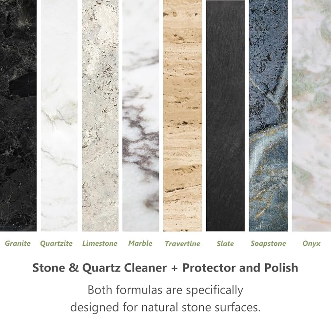 MORE - Twin Pack - Includes Stone & Quartz Cleaner + Polish - Granite, Quartz & - Image 3