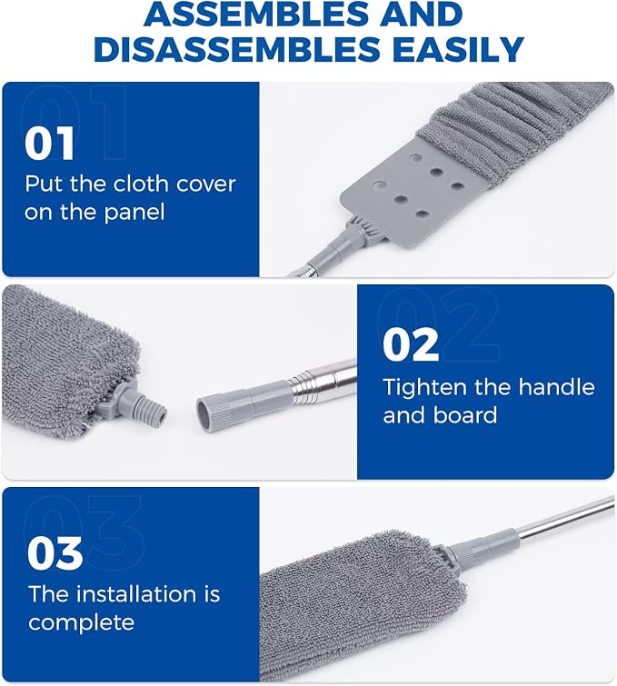 6pcs Dusters Replacement Cloth Retractable Gap Dust Cleaner Cloths, Reusable - Image 4
