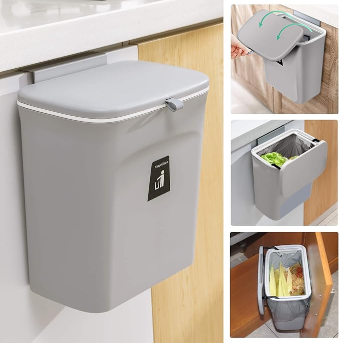 Tiyafuro 2.4 Gallon Kitchen Compost Bin by Tiyafuro