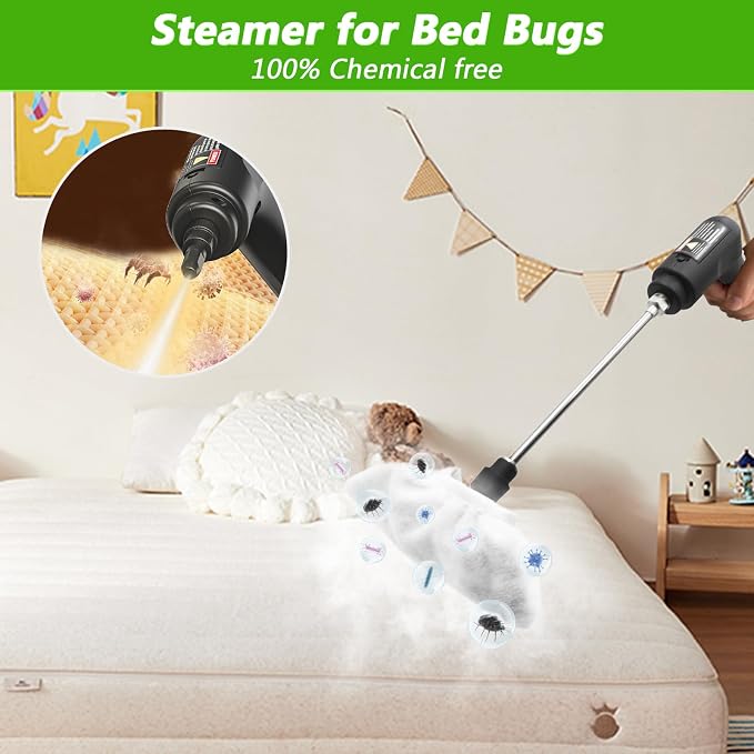 Handheld Steam Cleaner, 2500W High Pressure Steamer - Image 7