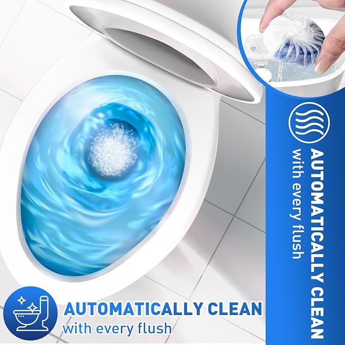Qualirey 100 Pack Automatic Toilet Cleaner Tablets Toilet Bowl Long Lasting - Image 6