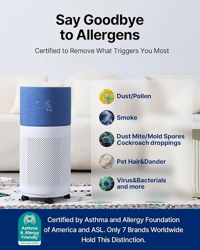 CleanForce Air Purifier for Home Large Room up to 2550 ft², Swiss Sanitized - Image 3