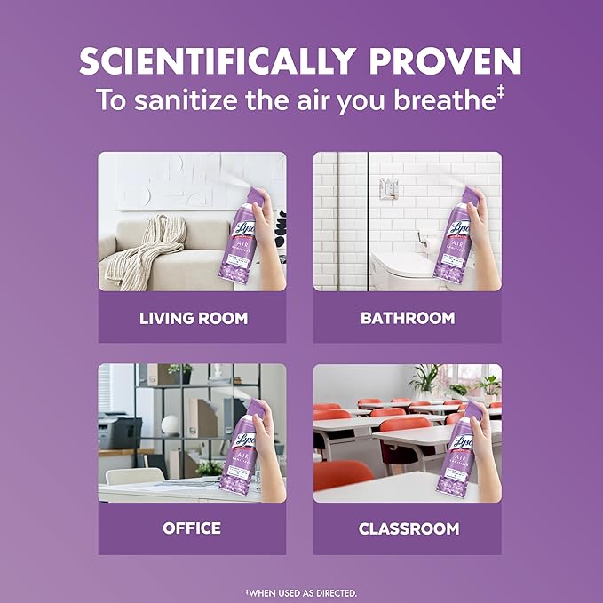 Lysol Air Sanitizer Spray with Odor Eliminator - Image 4
