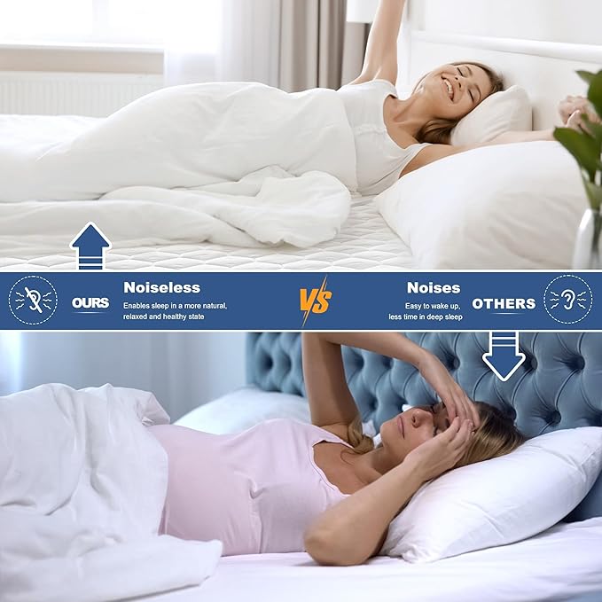 GRT King Mattress Protector Waterproof, 100% Waterproof Quilted Fitted Mattress - Image 4