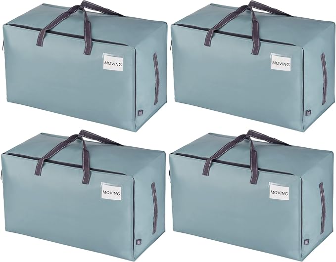 VENO 4 Pack Moving and Storage Bags, Heavy Duty, Alternative to Moving Boxes by Veno